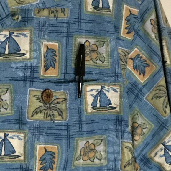 Boca Classics Island Wear Short Sleeved Tropical Silk Shirt - Picture 5 of 8